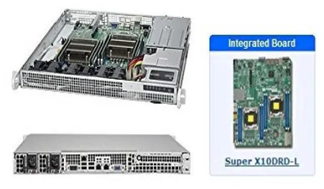 Main image of Supermicro SYS-6018R-MDR 1U Server wtih X10DRD-L Motherboard