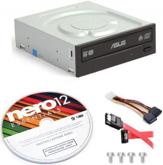 Main image of Asus DRW-24F1ST-KIT 24x Internal DVD Burner + Nero 12 Essentials Burning Software + Sata Cable Kit