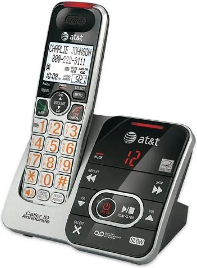 Alt view image 3 of 3 - AT&T CRL32102 dect_6.0 1-Handset Landline Telephone