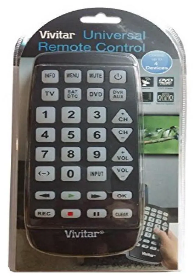 Alt view image 2 of 3 - Vivitar Large Universal Remote Control