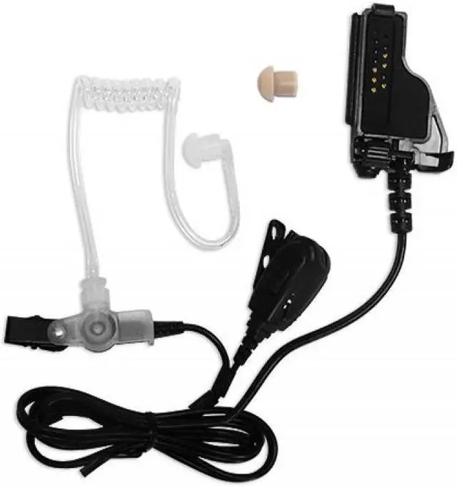 Alt view image 4 of 4 - TITAN® 2 Wire FBI Surveillance Earphone Mic Earpiece for Motorola GP900 GP1200 XTS3000