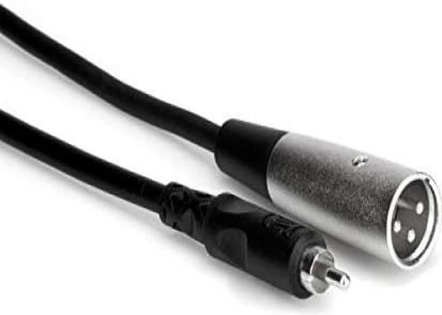 Main image of Hosa Technology 2' 3 Pin XLR Male to RCA Male Audio Interconnect Cable. #XRM102