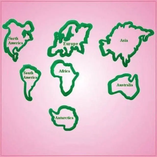Main image of Continent Cookie Cutter Set