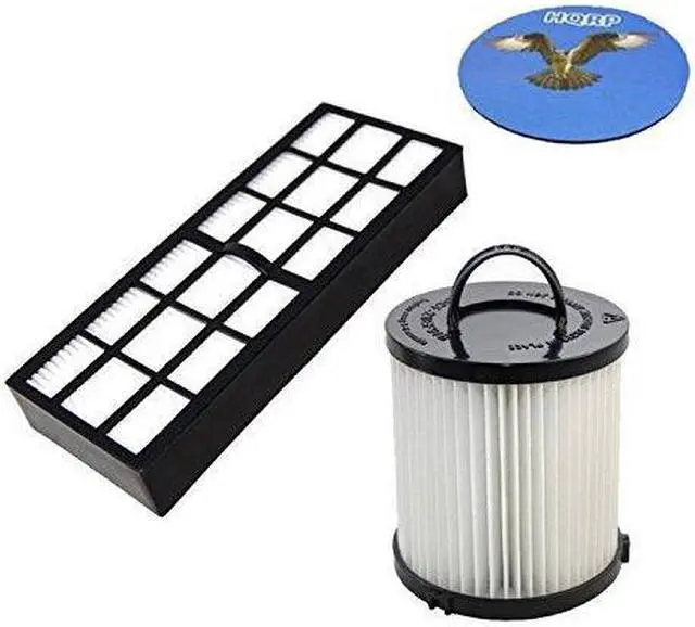 Alt view image 7 of 7 - HQRP Filter Kit for Eureka WhirlWind 3272AV / WhirlWind Plus 3277AVZ / 3277AVZX / 3279AZ / 3282AVZ Upright Vacuum Cleaner + HQRP Coaster