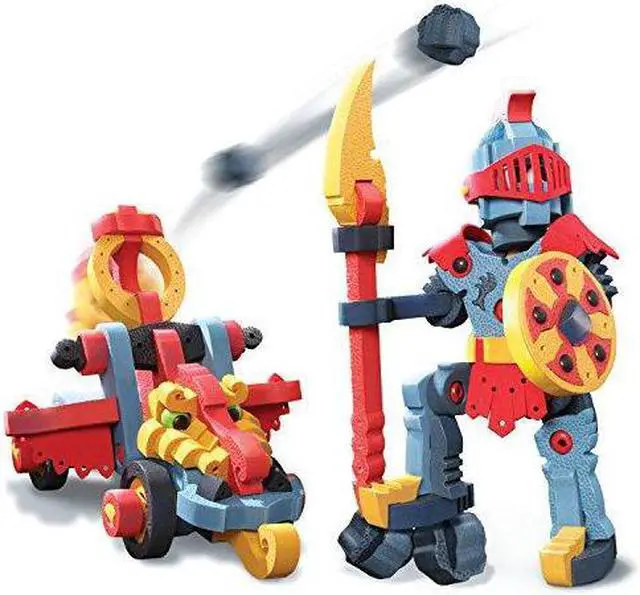 Main image of Bloco Toys Dragon Knight & Catapult | STEM Toy | Medieval Fantasy | DIY Building Construction Set (160Piece)