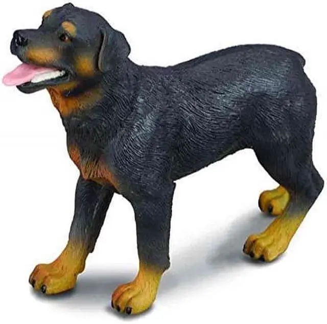 Alt view image 2 of 2 - collecta rottweiler figure