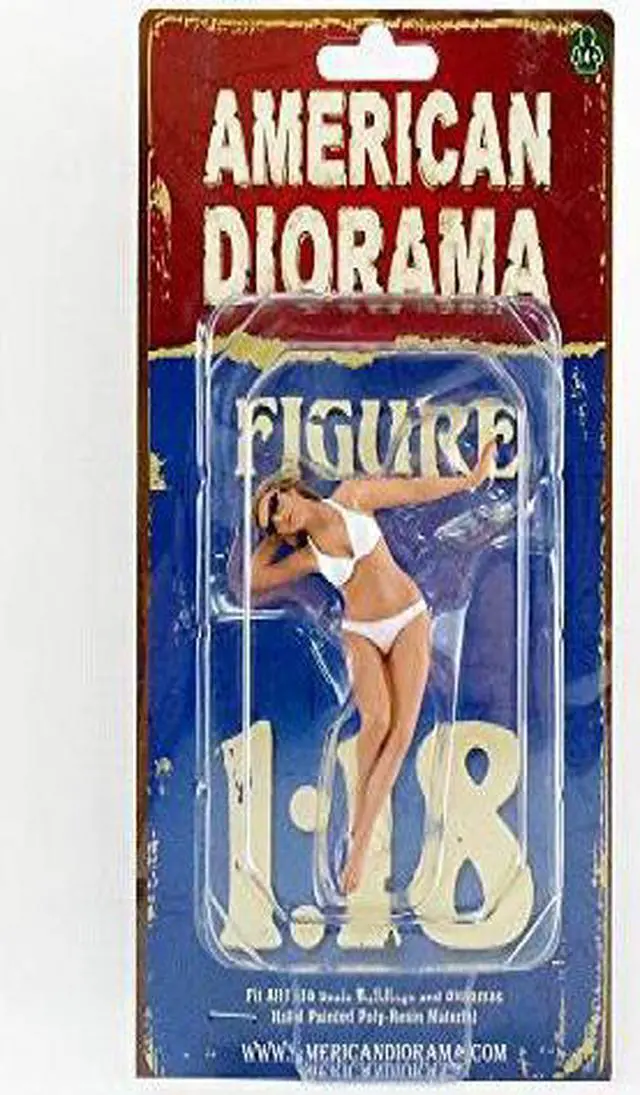 Main image of American Diorama June Bikini Calendar Girl Figure for 1/18 Scale Models 38170