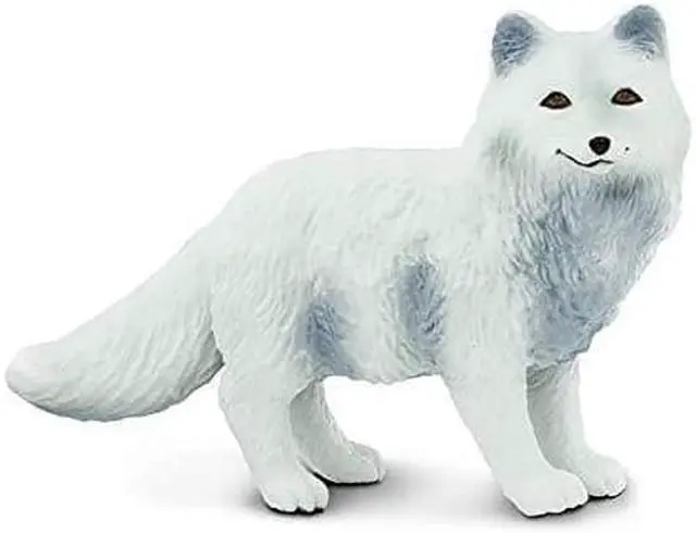 Alt view image 3 of 5 - Wild Safari North American Wildlife Arctic Fox Safari Ltd Animal Toy Figure