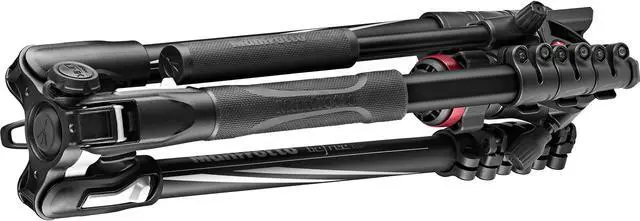 Alt view image 7 of 17 - Manfrotto Befree Live Aluminum Tripod Kit, Fluid Video Head, Lever Locks, Black
