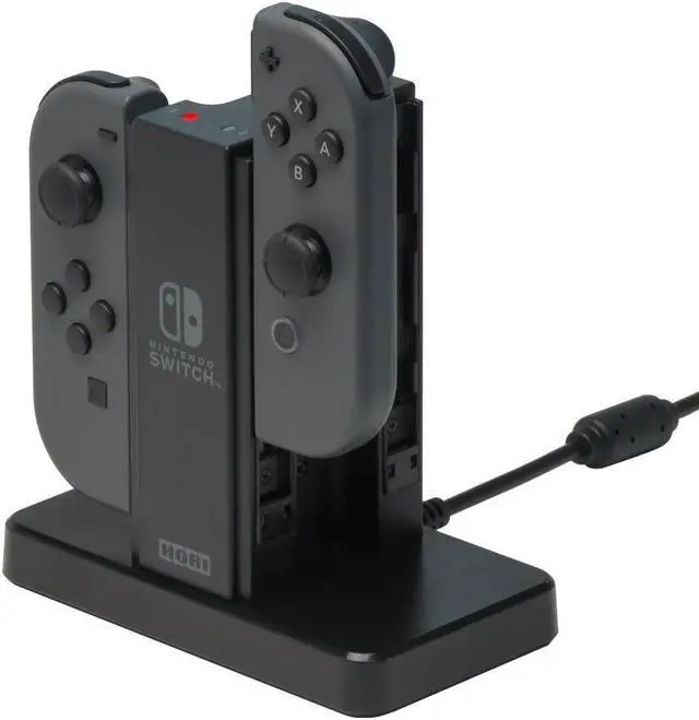 Alt view image 7 of 7 - HORI Nintendo Switch Joy-Con Charge Stand - Black