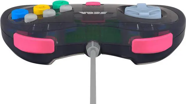Alt view image 3 of 7 - Retro-Bit Official Sega Saturn Controller Pad for Sega Saturn - Original Port - Slate Grey