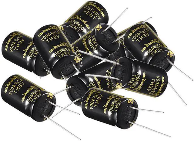 Main image of Aluminum Radial Electrolytic Capacitor 47uF 400V Life 16 x 26 mm Black 10pcs