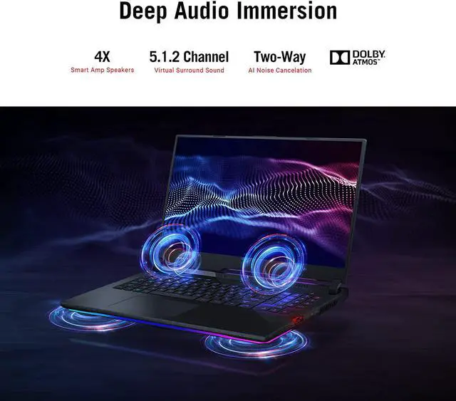 Alt view image 6 of 7 - ASUS ROG Strix Scar 17 (2021) Gaming Laptop, 17.3 360Hz IPS FHD, NVIDIA GeForce RTX 3080, AMD Ryzen 9 5900HX, 16GB DDR4, 1TB SSD, Opti-Mechanical Per-Key RGB Keyboard, Windows 10 Pro, G733QSA-PB96