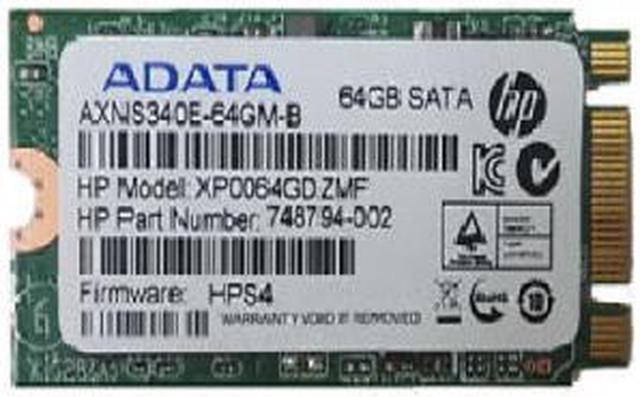 748794-002 XP0064GDZMF HP 64GB 6G SATA 2242 MLC M.2 SSD-ADA HARD DRIVE
