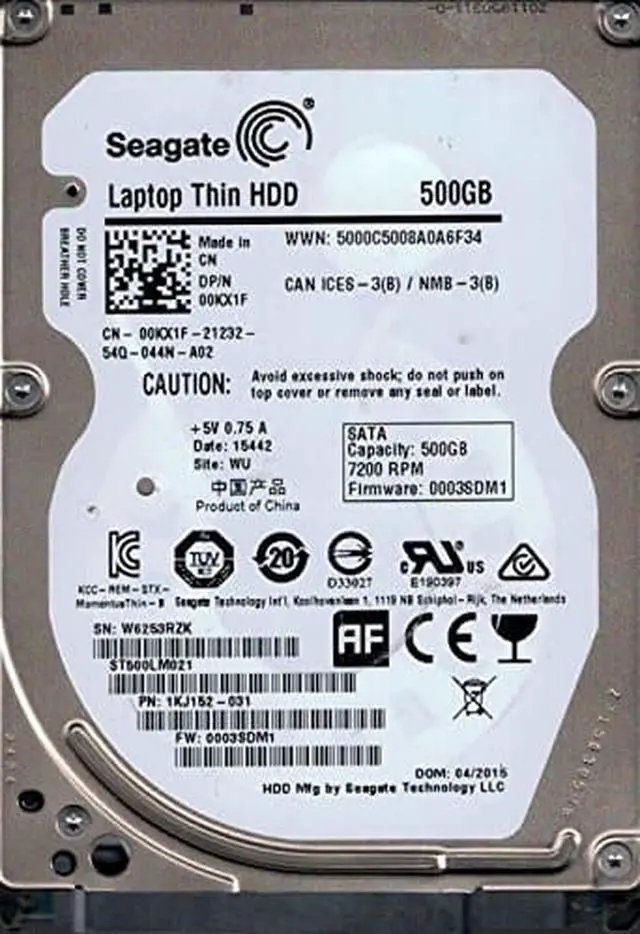 Alt view image 2 of 7 - SEAGATE - IMSOURCING ST500LM012 2.5IN 500GB 5400RPM SATA