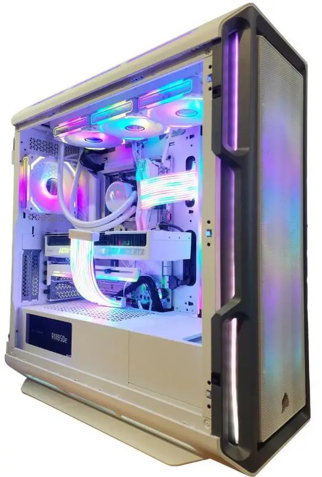 Main image of NOX Gaming Storm High-Performance All-White Gaming PC Ryzen 7 9800X3D, RTX 5080, 32GB DDR5, 2TB NVMe SSD