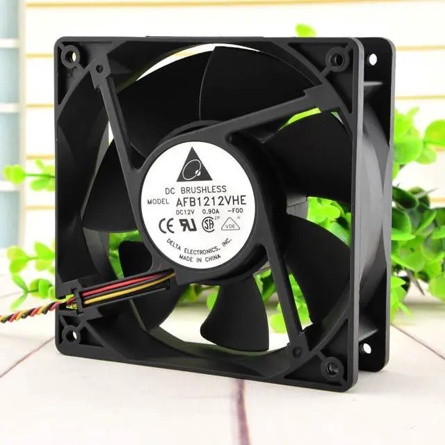 Main image of Delta AFB1212VHE-F00 DC 12V 0.90A 120mm Cooler 3-Pin Server Inverter Axial Blower Cooling Fan