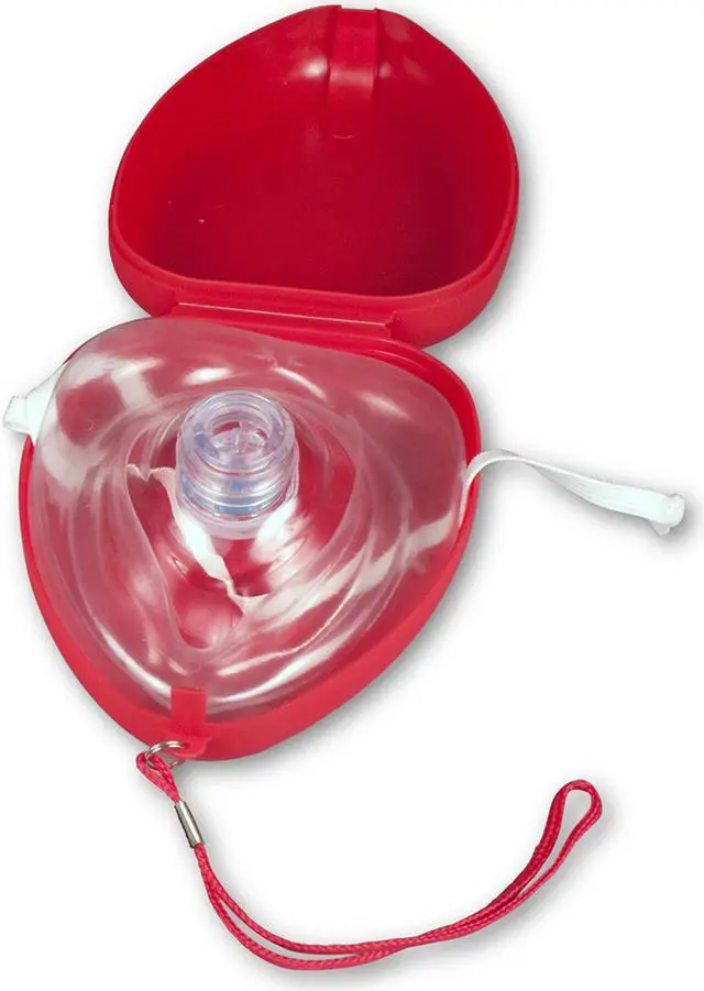 Main image of CPR Rescue Mask Kit With Hard Case & Vinyl Exam Gloves