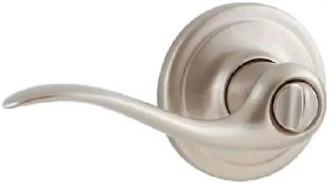 Alt view image 5 of 5 - Kwikset 730TNL 15 CP Tustin Bed/Bath Lever, Satin Nickel