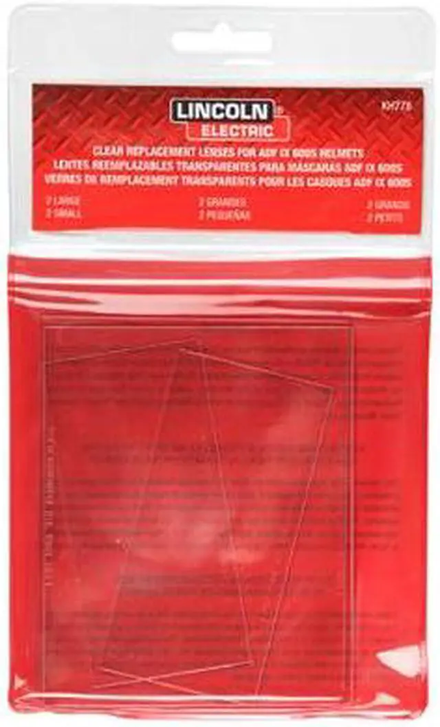 Alt view image 2 of 3 - LINCOLN ELECTRIC KH778 Replacement Cover Lens Kit, Polycarbonate, For Use With