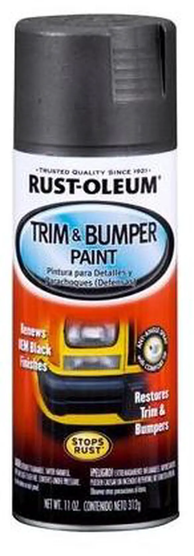 Alt view image 2 of 6 - Rust-Oleum Spray Paint,Black,11 oz. HAWA 251574