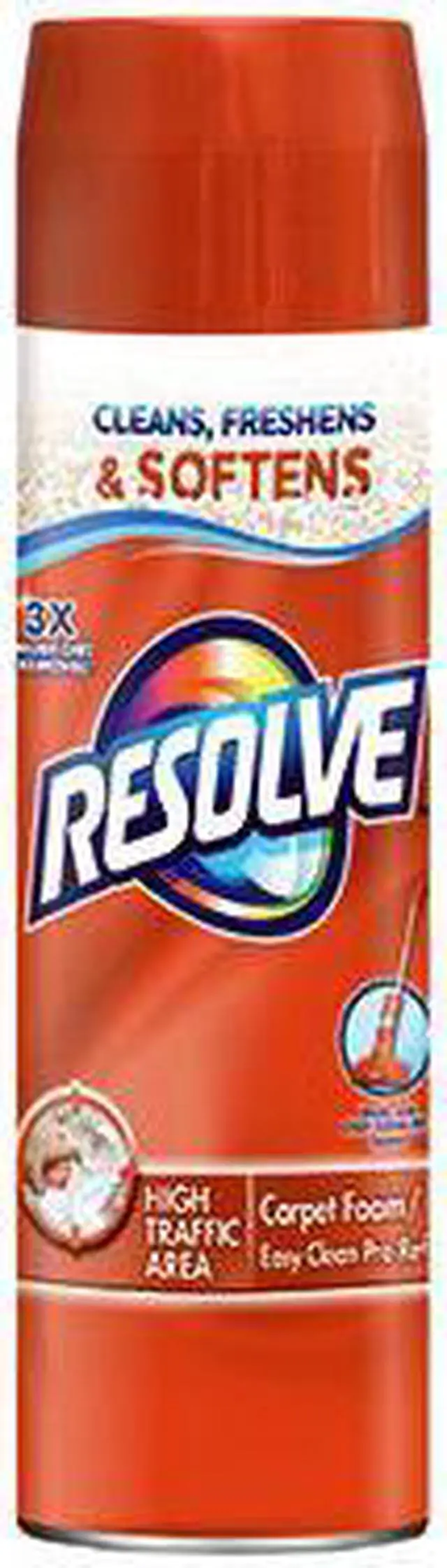 Alt view image 5 of 7 - Reckitt R50 00706 Resolve High-Traffic Foam Carpet Cleaner 22 Oz
