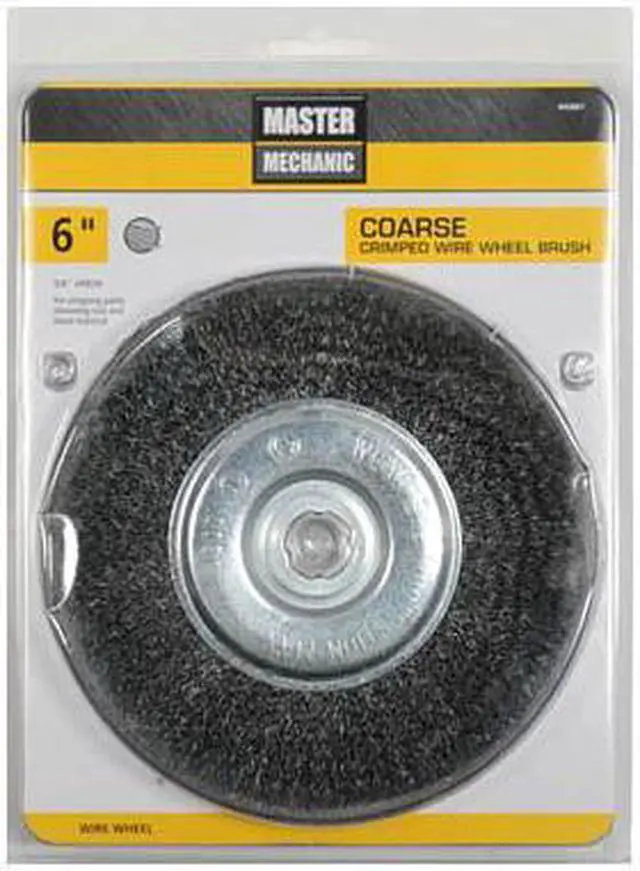 Alt view image 5 of 5 - Disston Master Mechanic, 842867, 6", Coarse, Crimped Wire Wheel, 5/8" To 1/2" Arbor Size