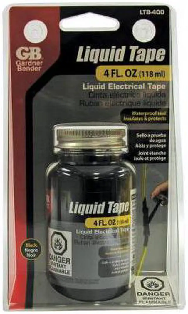 Alt view image 2 of 8 - Gardner Bender 4 Oz. Black Electrical Liquid Tape LTB-400
