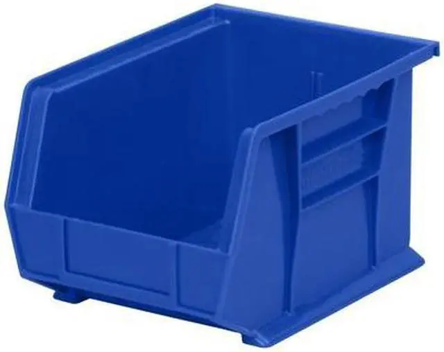 Alt view image 2 of 8 - AKRO-MILS 30239BLUE Hang & Stack Storage Bin, Plastic, Blue, 7 in H, 8 1/4 in