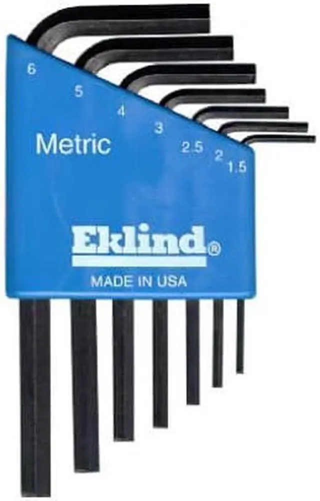 Alt view image 5 of 9 - Eklind Tool 269-10507 7Pc. Metric L-Wrench Hexkey Set Short Arm