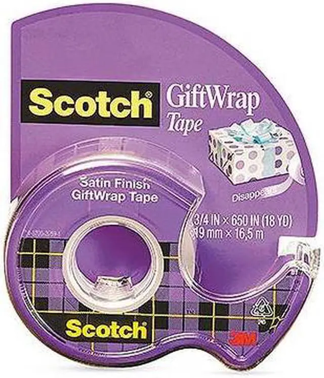 Alt view image 12 of 14 - Scotch Giftwrap Tape .75x650 15 Pack Of 12