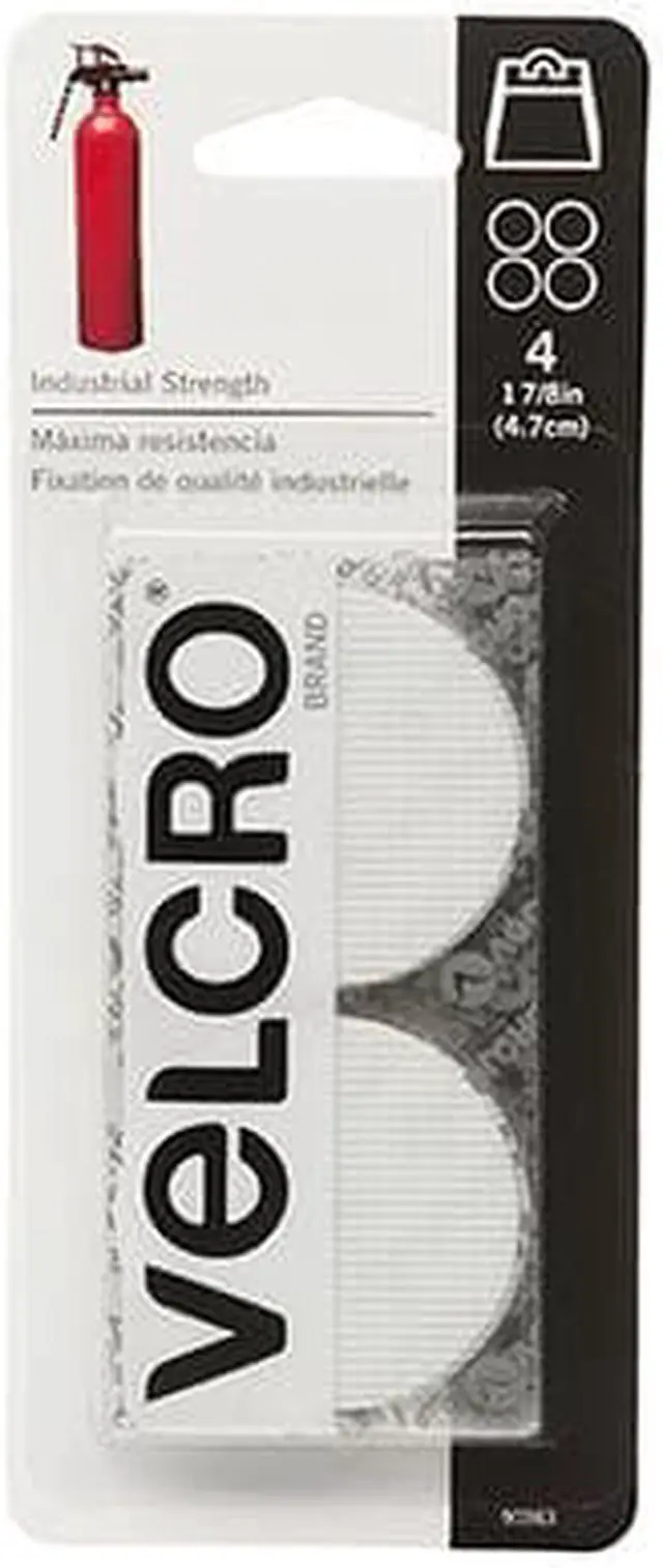 Alt view image 2 of 2 - VELCRO(R) brand Industrial Strength Coins 1-7/8" 4/Pkg-White