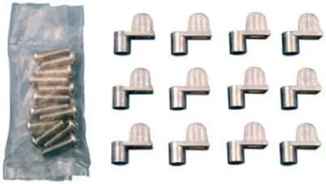Alt view image 5 of 8 - Prime Line, PL 7735, 12 Pack, 5/16", Mill Finish, Die Cast Screen Clips