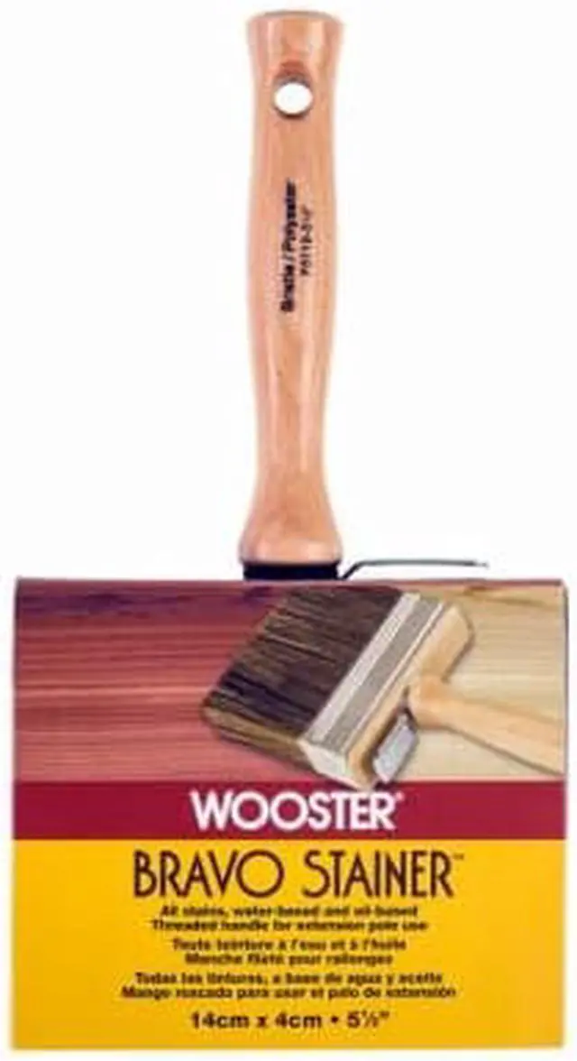 Alt view image 5 of 10 - WOOSTER F5119-5 1/2 5-1/2" Flat Sash Paint Brush, Polyester Bristle