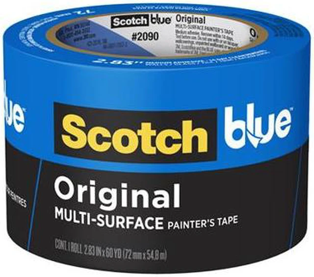 Alt view image 2 of 8 - Blue Painter's Tape 3" X 60 Yardss 3M Masking Tapes and Paper 2090-3A Blue