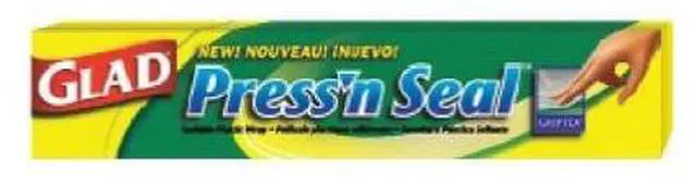 Main image of Glad Press'n Seal Food Plastic Wrap 11.80" Width x 71.10 ft Length - Durable, Freezer Safe, Microwave Safe, Cutting Edge - Plastic - Clear