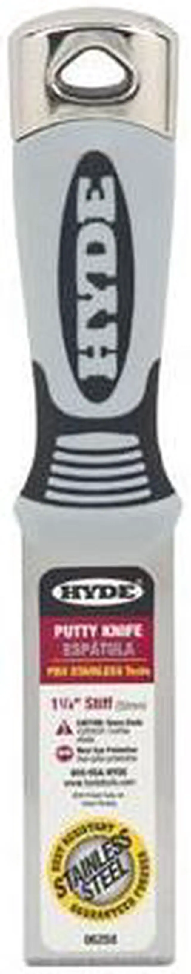 Alt view image 3 of 5 - HYDE 06258 Putty Knife,Stiff,1-1/4",SS