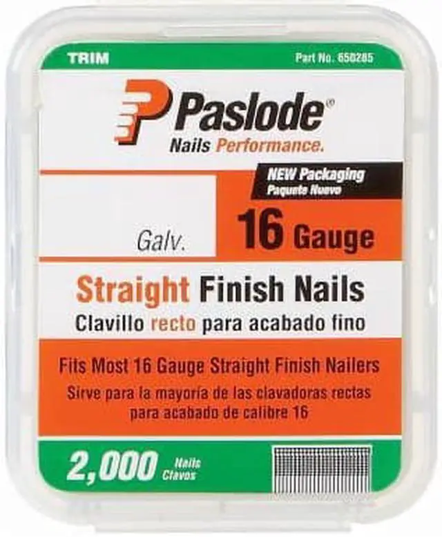 Alt view image 3 of 5 - Finish Nail, 16 Ga, 1 1/4 L, Pk 2000