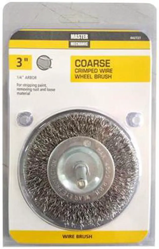 Alt view image 4 of 6 - Master Mechanic, 842727, 3" Coarse Wire Wheel, 1/4 Shank, Stem Mounted