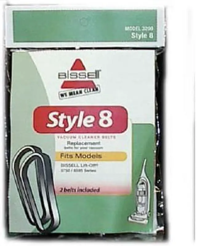 Alt view image 2 of 6 - Bissell Style 8 Vacuum Cleaner Belts 3200 - 2/pk