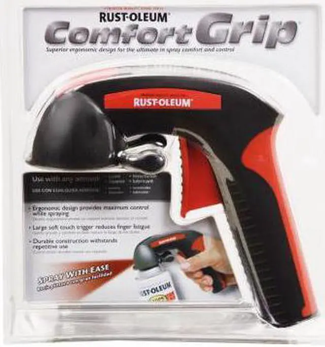 Alt view image 2 of 10 - RUST-OLEUM 241526 Spray Can Grip, 7 3/8 in Lg, 1 3/4 in Wd, Black, Aerosol