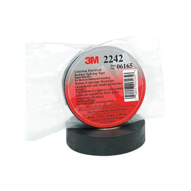 Alt view image 7 of 10 - Tape Elec 3/4In 15Ft 30Mil Epr 3M Wire Terminal Ends 2242 Black EPR 054007061656