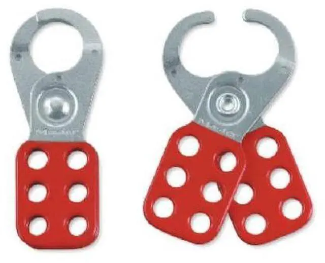 Alt view image 8 of 18 - Safety Lockout Hasps,  1 in Jaw Dia., Red
