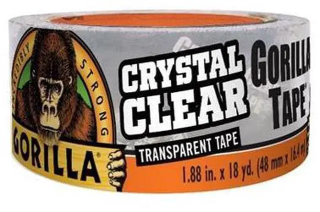 Alt view image 2 of 15 - Gorilla 1.88 In. x 18 Yd. Crystal Clear Duct Tape, Clear 6060002