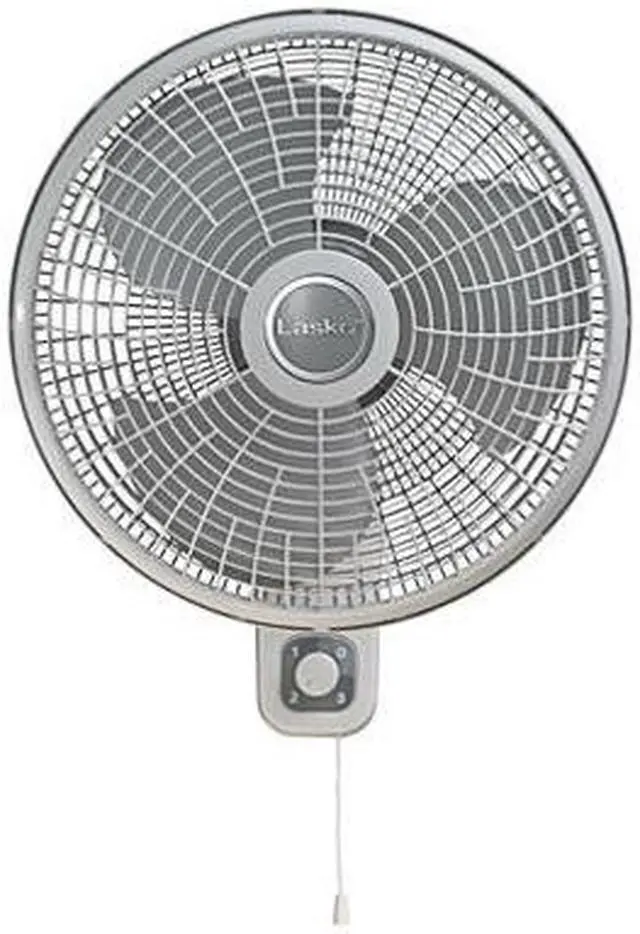 Alt view image 3 of 20 - Lasko 16 In. 3-Speed White Oscillating Wall-Mount Fan M16900