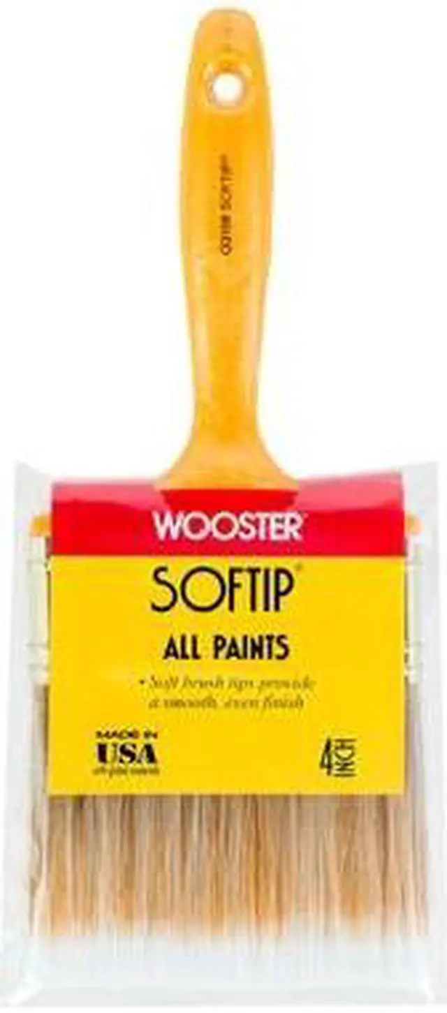 Alt view image 2 of 5 - WOOSTER Q3108-4 4" Trim/Wall Soft, Synthetic Bristle Bristle, Paint Brush,