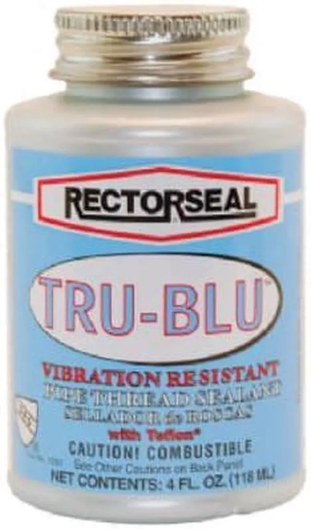 Alt view image 6 of 8 - RECTORSEAL 31631 Pipe Thread Sealant 4.8 fl oz, Brush-Top Can, Tru-Blu, Blue,