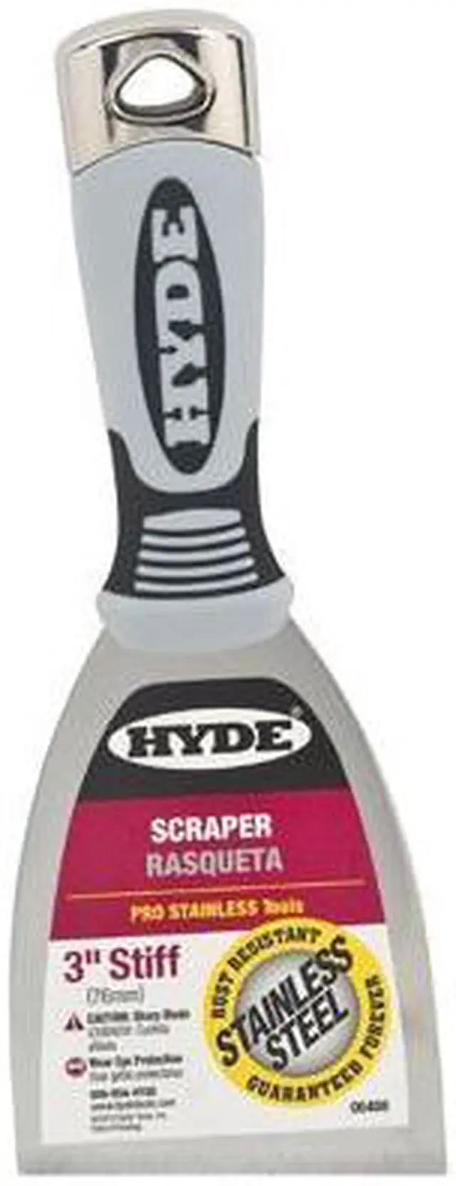 Alt view image 2 of 5 - HYDE 06408 Scraper,Stiff,3",SS