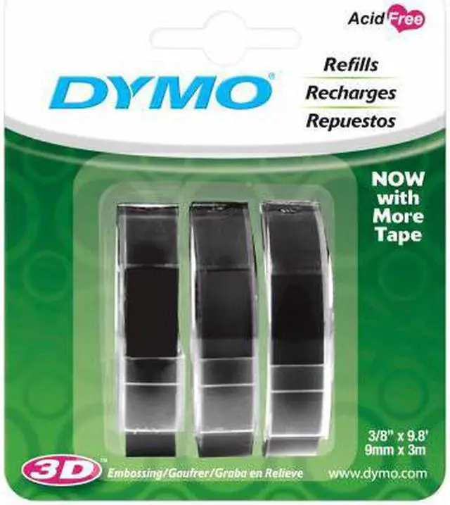 Alt view image 4 of 4 - Sanford Corporation 3Ct Blk Embossing Tape 1741670 Unit: EACH