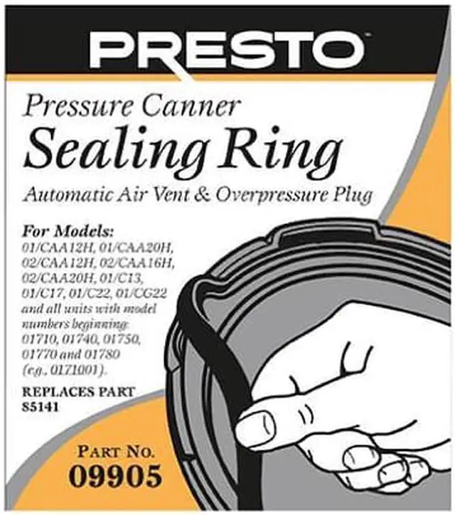 Alt view image 3 of 6 - Presto 12-22 Qt. Pressure Cooker or Canner Gasket 09905